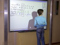 Práce s interaktivní tabulí při hodinách němčiny