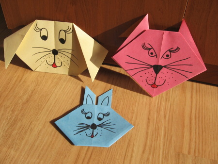 Páťáci skládali origami