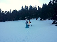 Jízda volným terénem aneb Naši snowborďáci jezdí freeride