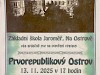 Prvorepublikový Ostrov - další výstava k výročí naší školy již 13.11.2025
