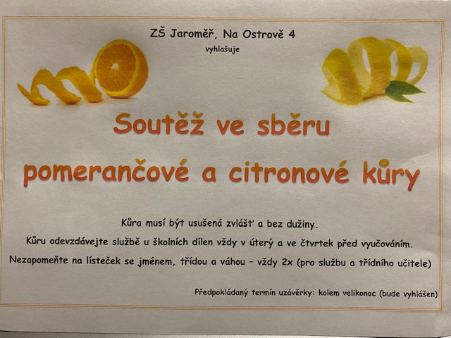 Sběr pomerančové kůry - suším, sušíš, sušíme