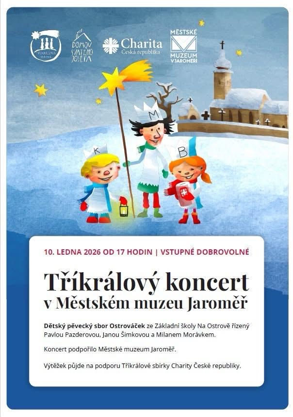 Tříkrálový koncert - sobota 10.1. v Městském muzeu od 17:00