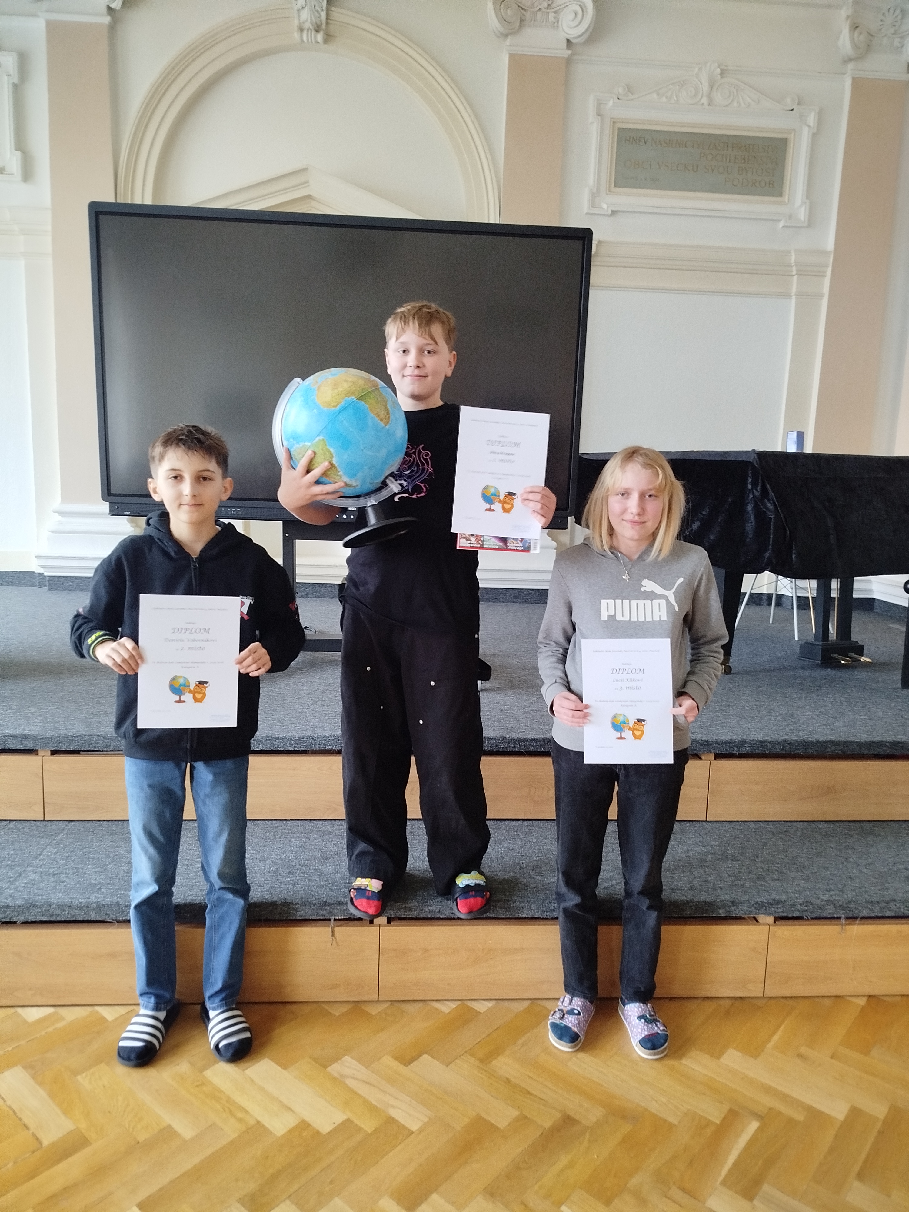 Zeměpisná olympiáda - školní kolo